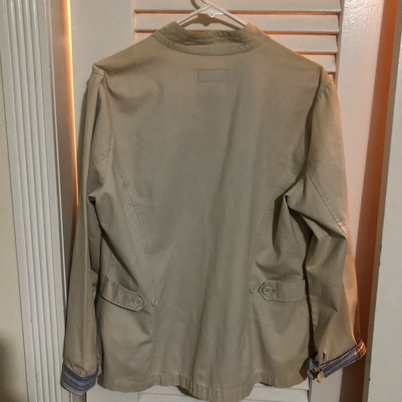 🌻Jamaica Bay 100% Cotton Preppy Jacket Size L💛 - Picture 3 of 5